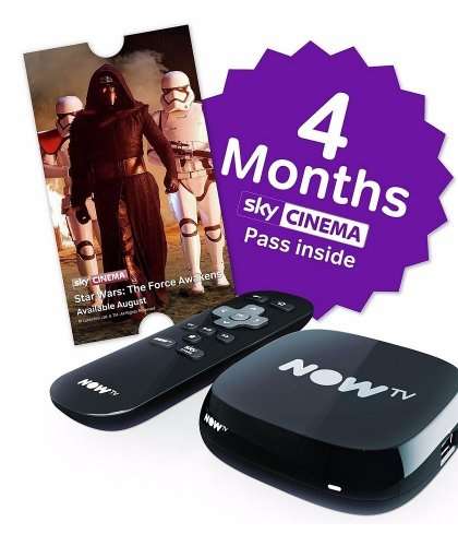 [From 24th August] NOW TV Box with 4 Month Cinema Pass or 6 Month Entertainment Pass £19.95 @ Argos & Amazon