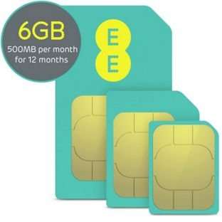 ee data sim 12 months 1 year 500mb a month £14.99 all in  from Argos