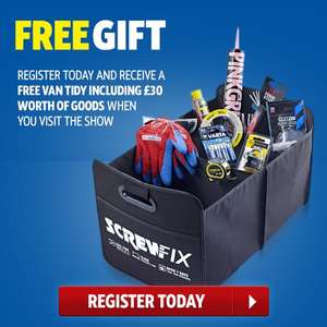 Screwfix Live - free event in Farnborough 30th Sept - 2nd October
