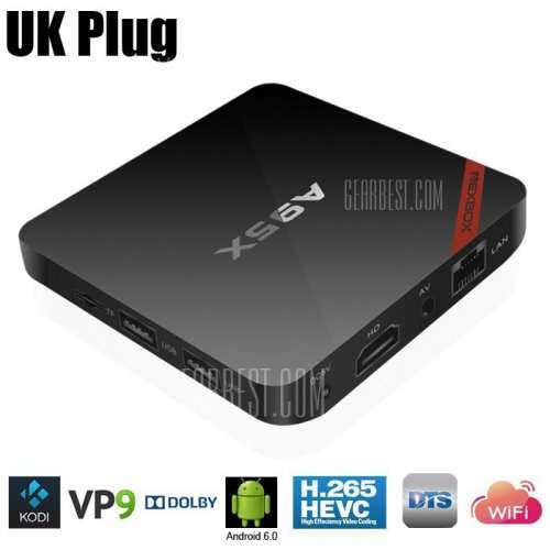 NEXBOX A95X TV Box Quad core Amlogic S905X  -  2GB/16GB / 4K / Android 6.0 / KODI £25.29 @ GearBest