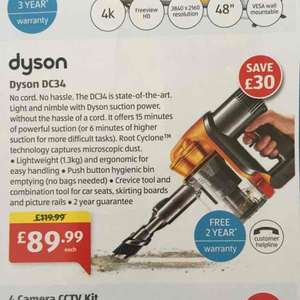 Dyson hand held DC34 £89.99 Aldi New Store Deal: Colchester Cowdray Avenue