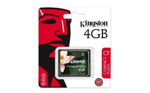 Kingston 4GB Compact flash card £2.99 @ Amazon (Add on item)