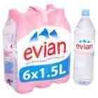 Evian 6 X 1.5L £3.50 at Sainsburys or £6.00 for 2 @ Ocado