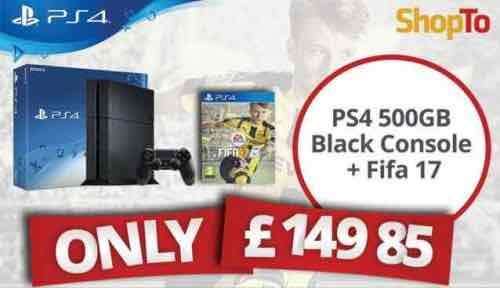 PS4 500gb + FIFA 17 £149.85 (from midnight) at Shopto.net