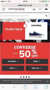 Converse sale at Sarenza (Up to 50% off plus free delivery/returns)