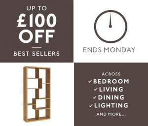 Matalan up to £100 off best sellers across bedroom, living & dining, lighting