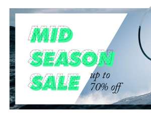 Mid season sale, upto 70% off brands - North Face, Converse, Quicksilver, Billabong & more @ Surfdome