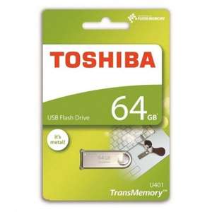 Toshiba TransMemory Mini Metal USB 2.0 Key Ring Flash Drive - 64GB £4.99 @ 7dayshop