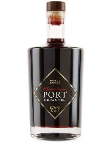 M&S Special Reserve Port Decanter 50cl - 20% v, half price - £8 from £16