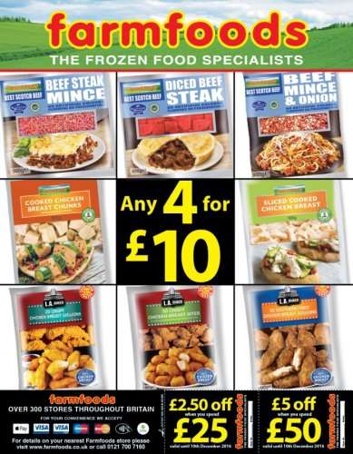 FarmFoods offers 4 for £10