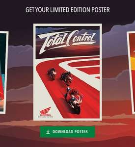 Free downloadable limited edition Honda Fireblade poster