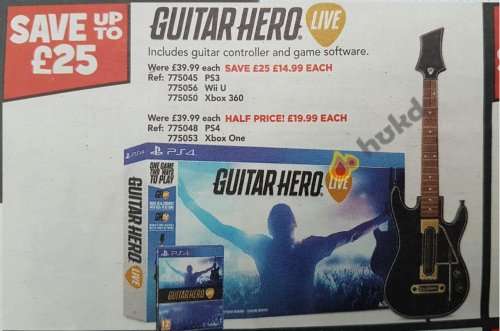 Guitar Hero Live (Wii U/PS3/Xbox 360) £14.99 @ Toys R Us