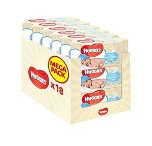 Huggies Pure Wipes 18 pack for £9 (or £7.65 with SnS with 5 or more items)