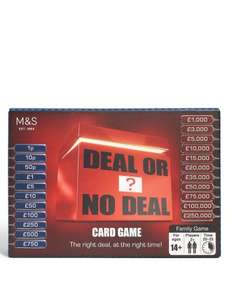 ITV's The Chase and Deal or No Deal Travel Card Games £5 each @ Marks & Spencer RRP £10 Buy 2 get 1 FREE