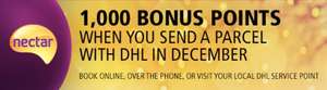 1,000 bonus Nectar points when you send a parcel with DHL in December