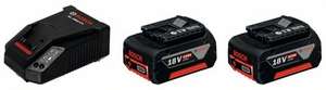 Bosch Professional Battery starter set 2 X GBA 18V 4.0 AH M-C + AL 1860 CV Charger £109.99 at Campbell Miller