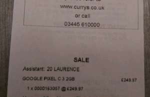 Google Pixel C Tablet 32GB £249.99 @ Currys