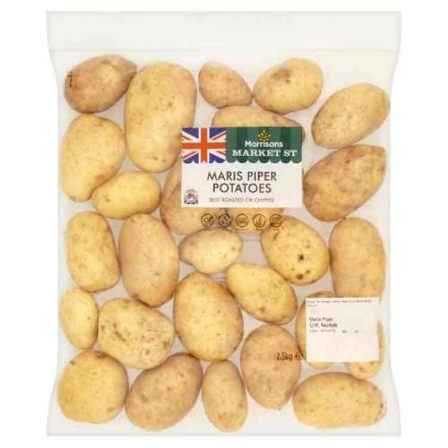 Morrisons Maris Piper Potato Bag 2.5kg for 9p @ Morrisons Blackburn