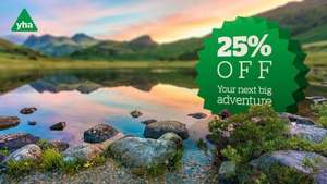 January Sale - 25% off bookings with code, prices from £9.75 @ YHA