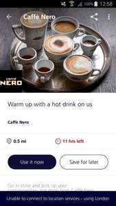 Cafe Nero Free Drink @O2 Priority