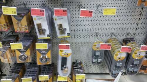 Yale locks heavily reduced in B&M Bargains from £7.99 to £1.99