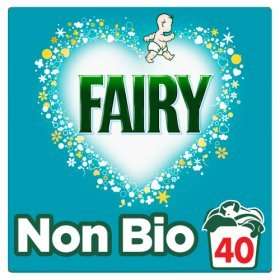40 Wash Fairy Washing Powder Non Bio 40 Washes  Fairy Washing Powder Non Bio 40 Washes 2.6KG £5 Asda