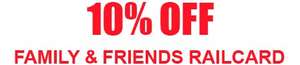 Family and friend rail card 10 % off £27 using code
