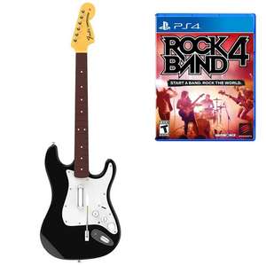 [PS4] Rock Band 4 Fender Stratocaster Guitar Software Bundle - £22.99 - Game