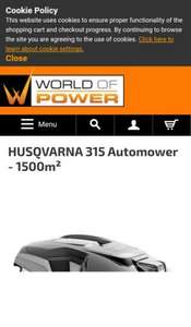 Husqvarna 315 Automower - World of Power - £1100