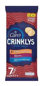 Carr’s Crinklys Variety Pack Cracker Crisps (7 Pack X3) - 99p @ buyology