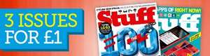 Stuff Magazine 3 issues £1 free powerbank