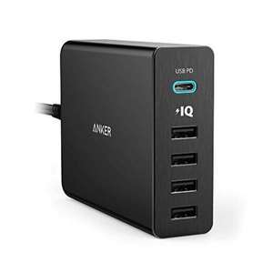 USB Type-C, Anker Premium 5-Port 60W USB Wall Charger PowerPort+ 5 USB-C with Power Delivery for Apple MacBook, Nexus 5X / 6P and PowerIQ for iPhone, iPad, Samsung & More £29.99 Sold by AnkerDirect and Fulfilled by Amazon.