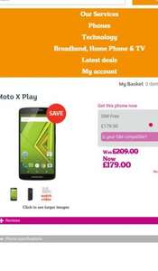 Moto X Play | Phoneshop by Sainsbury's