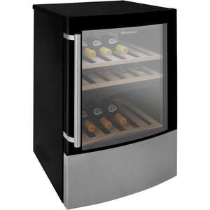 Hisense SC108DY Wine Cooler Black/Steel inc Free Delivery £179.10 @ The Gas Superstore