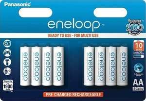 Panasonic Eneloop AA 8-Pack - 1900 mAh £11.39 @ Battery force