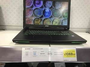 MSI GT72 6QE Laptop with 6 games i7/16/980m £1069.97 instore clearance @ Currys (Pontefract)