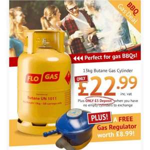 BBQ 13KG Butane Gas from £22.99 @ Gasdeal