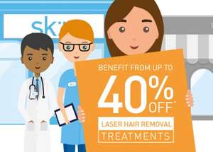40% Off Laser Hair Removal @ Sk:n Clinics