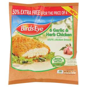 Birds Eye Garlic & Herb Chicken Steaks (5pk) £1.75 @ Heron
