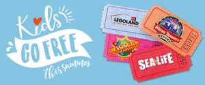 Kids Go Free To Merlin Attractions with 1 full paying adult. e.g purchase individual White Split Roll 15p  to recieve Voucher on LIDL reciept