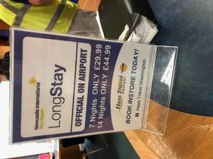 Hays Travel instore deal - 1 week parking at newcastle airport £29.99