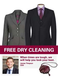 Timpsons are offering FREE dry cleaning of an Interview Outfit for the unemployed