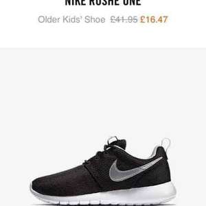 Nike roshe one older kids Nike store online - £16.47 (free del for Nike + subscribers)