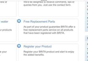 free replacement parts when you have bought a brita filter and register. as long as they still sell it you can get replaced for free.