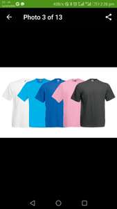 Five pack Men's Fruit of the Loom T-Shirts - £10 plus £1.99 delivery @ Groupon