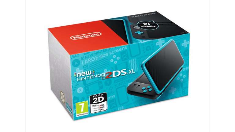 New Nintendo 2DS XL HW Black and Turquoise + Maro Kart 7 (3DS) + Legend of Zelda Adventurer’s Pouch £159.99 @ Tesco direct