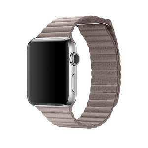 Large Apple Watch 42mm Leather Loop - Watch strap - Smoke Grey - Debenhams Plus @ £57 including delivery