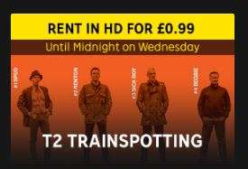99p T2 Trainspotting Digital HD Rental at Rakuten TV