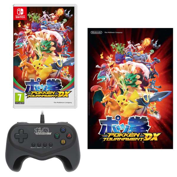 Pokkén Tournament DX + Pokkén Tournament DX Pro Pad Controller + A2 Poster - £64.99 From Nintendo