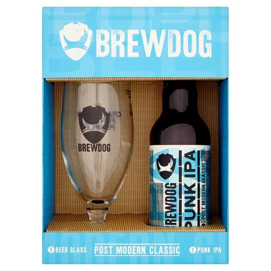 BrewDog Gift Set 330ml Beer & Glass. (Punk IPA, 5am Saint & Dead Pony Club) £1.80 @ Sainsburys